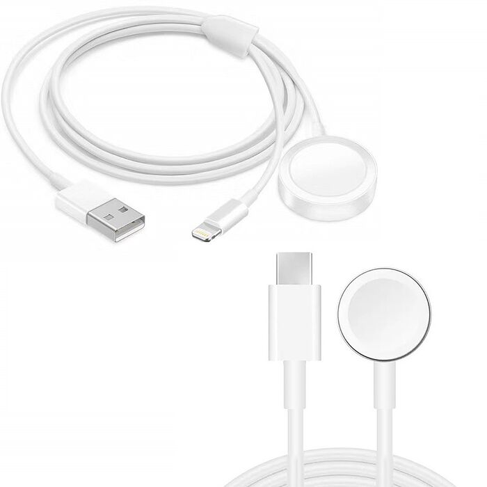 一分二充電線 手錶用+ 蘋果充電線送Type-C 手錶充電線