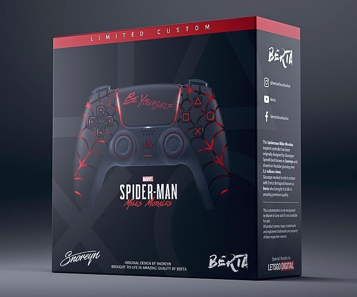 SONY PS5 DualSense 蜘蛛人遊戲控制器外盒