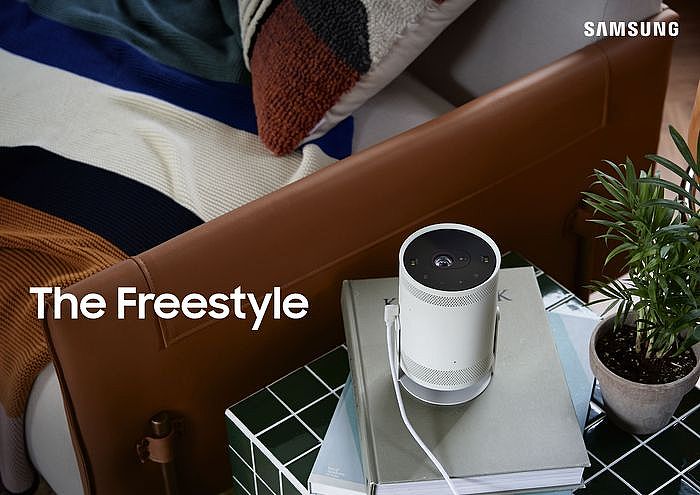 三星發表微型投影機「The Freestyle」整合投影、揚聲器與情境照明功能