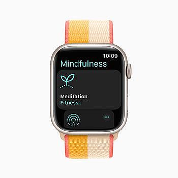 「正念」app 顯示於 Apple Watch Series 7。