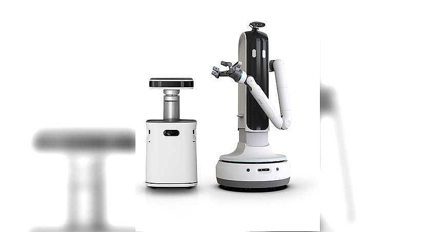 三星在今年CES發表兩款家用機器人產品「Bot Care」和「Bot Handy」，分別針對照護和搬東西、清潔打掃需求而設計。（圖／Samsung提供）