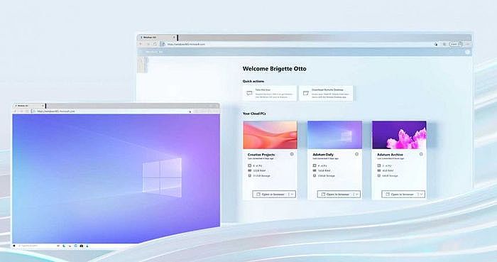 微軟將在8月2日正式推出雲端電腦「Windows 365」的服務。（圖／翻攝自微軟）