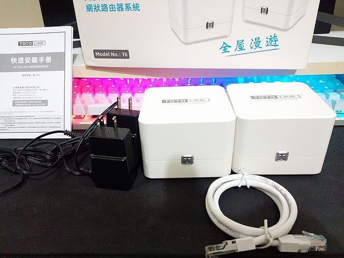 TOTOLINK T6 Mesh Router 內容物