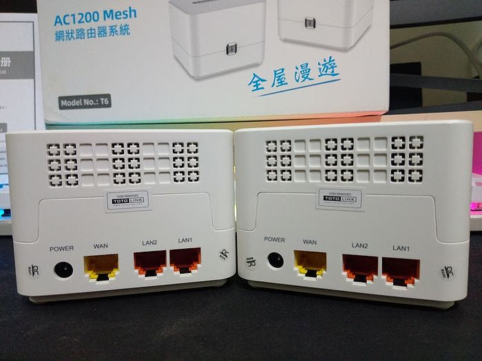TOTOLINK T6 Mesh Router 背面連接埠