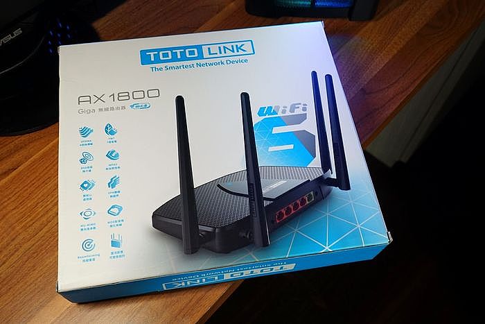 開箱 TOTOLINK X5000R AX1800 WiFi 6 無線路由器