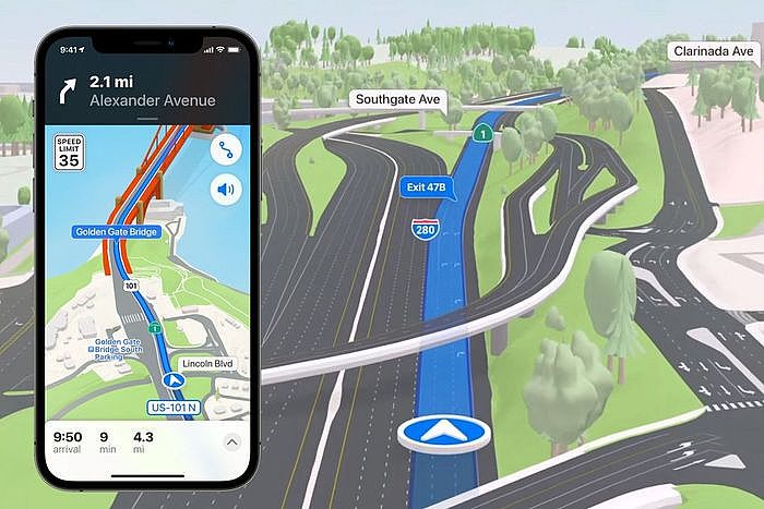 Apple Maps 強化導航效果