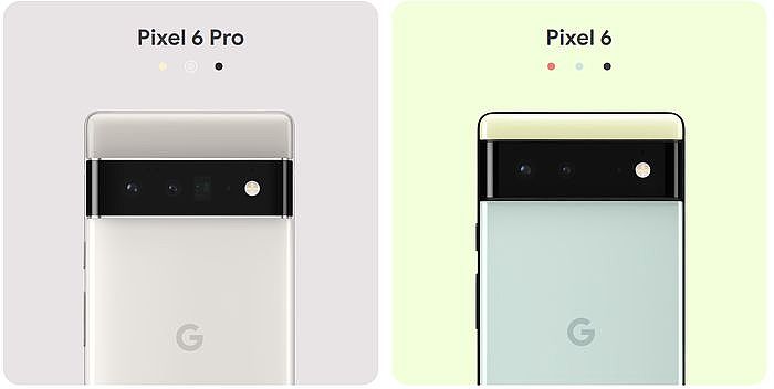 新一代Pixel 6系列顏色與外觀