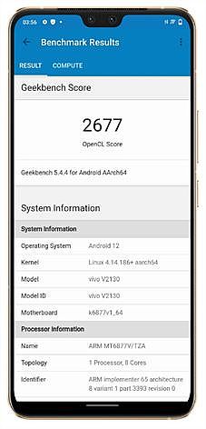 vivo V23 5G Benchmark 綜合性能跑分