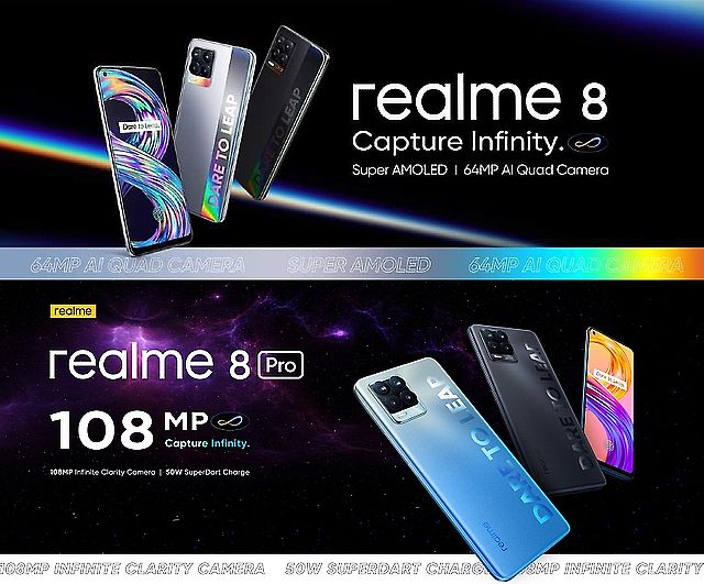 realme 8系列3/24印度發表 Pro版有1億畫素鏡頭