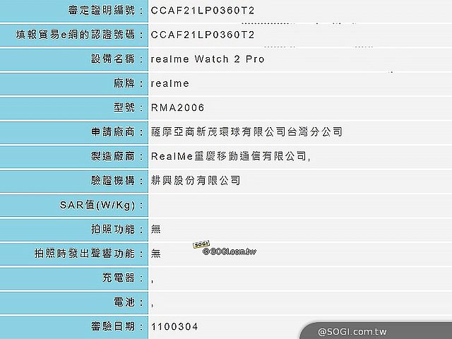 realme推出Watch 2 Pro防水智慧手錶 5月底發表全新智慧家電品牌