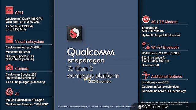 提升入門筆電體驗！高通發表Snapdragon 7c Gen 2運算平台