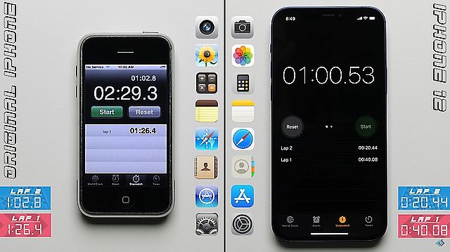 14年的進化！初代iPhone與iPhone 12操作速度對比