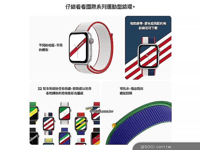 奧運紀念款！蘋果推出Apple Watch國際系列運動型錶環