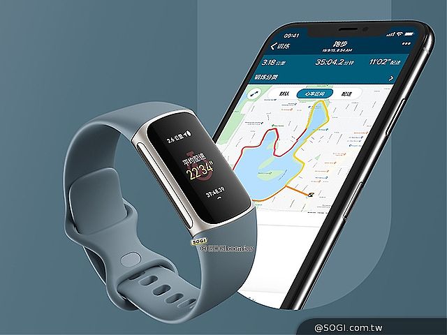 首度加入彩色螢幕 Fitbit Charge 5智慧手環開放預購