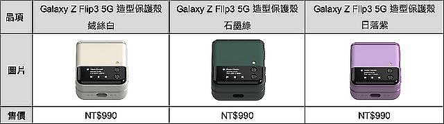 三星翻玩Galaxy Z Flip3 推出專屬配件與Buds系列耳機保護殼