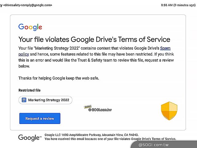 Google雲端硬碟全新規範！違者限制檔案分享功能