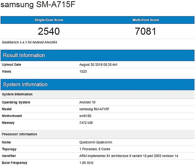 三星A71與A51？新機外型設計與規格細節陸續曝光