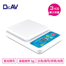 【Dr.AV】專業級數位藍光 電子秤(PT-145)