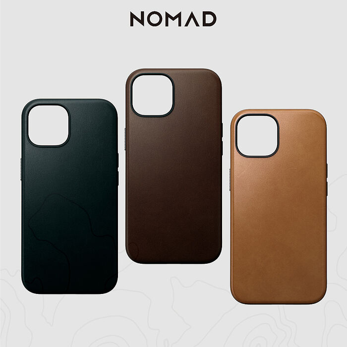 美國NOMAD 嚴選Classic皮革保護殼-iPhone 15 (6.1")褐色