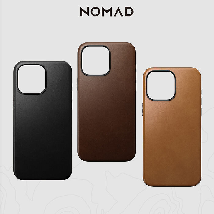 美國NOMAD 嚴選Classic皮革保護殼-iPhone 15 Pro Max (6.7")褐色