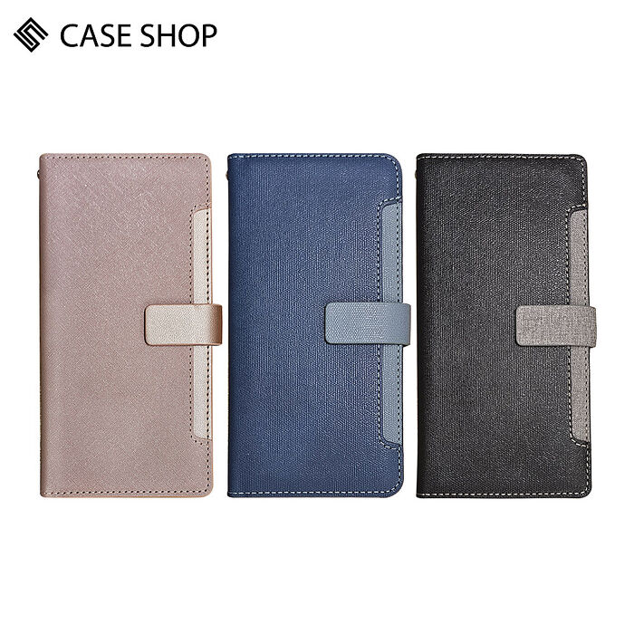 CASE SHOP Samsung S25 系列 前收納側掀皮套S25 Ultra(黑)