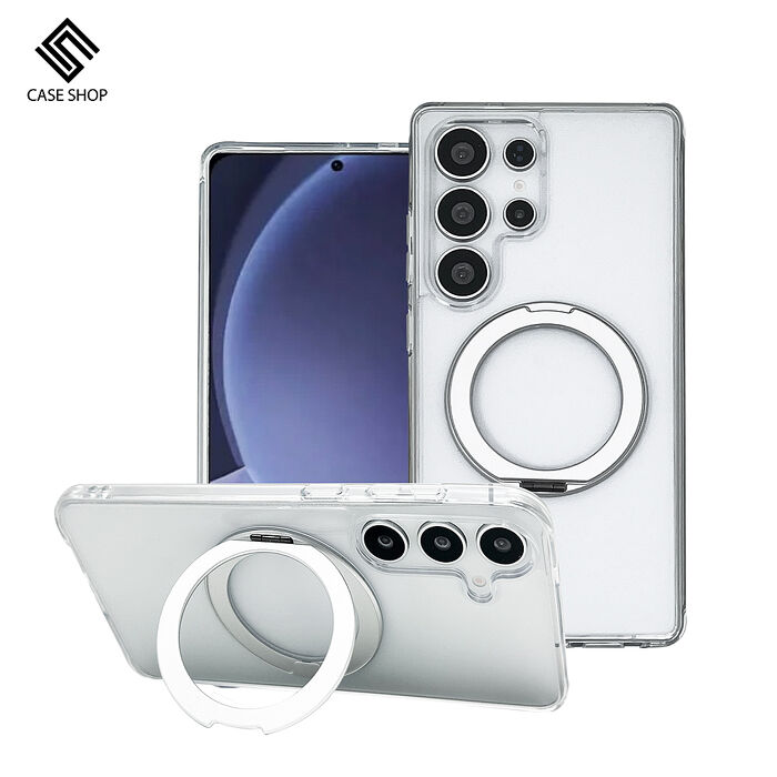 CASE SHOP Samsung S25 系列 360º磁吸站立保護殼-透明S25