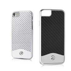 BENZ iPhone 8/7 & 8/7 Plus 碳纖鋁合金保護殼iPhone 8/7(銀色)