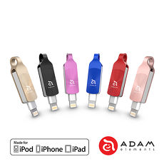 【亞果元素】iKlips DUO+ APPLE專用雙向USB 3.1極速多媒體行動碟 64G