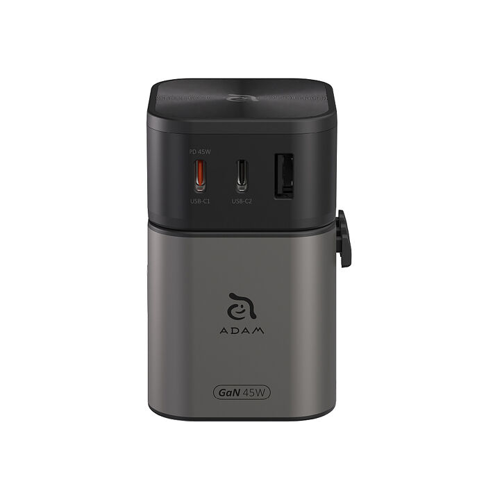 亞果元素 T45 45W 旅行電源供應器白
