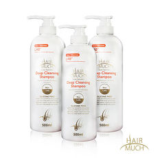 HAIR MUCH深層潔淨養髮精500ml X3(適合0~99歲輕微出油掉髮嚴重使用)