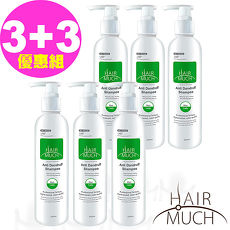 【HAIR MUCH】抗屑護髮洗髮精250ml X6(適合油性髮質使用)