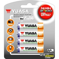 日本湯淺YUASA 鎳氫電池 3號 AA2700*4