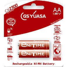日本湯淺YUASA 低自放電鎳氫電池 3號 AACX23001組2顆