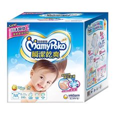滿意寶寶瞬潔乾爽紙尿褲(M)(240片/箱)