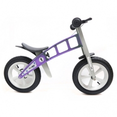 【FirstBike】德國高品質設計 寓教於樂-兒童滑步車/學步車(街頭薰衣草紫)
