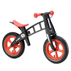 【FIRSTBIKE 】 寓教於樂-兒童滑步車/學步車-黑金鋼橘紅