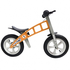 【FirstBike】德國高品質設計 寓教於樂-兒童滑步車/學步車(街頭橘)