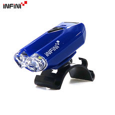 【INFINI】LAVA I-260W 2白光LED警示高亮度4模式前燈/台灣製-藍色