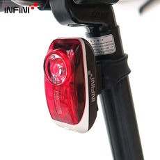 【INFINI】VISTA I-407R 紅光LED警示高亮度3模式後燈/台灣製-白色