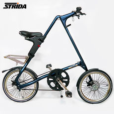 STRiDA 速立達 18吋3速EVO版折疊單車碟剎-霧藍色