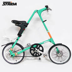 STRiDA 速立達 18吋SX 折疊單車碟剎前後叉截色橘-薄荷綠