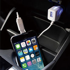 【日本槌屋YAC】Apple Lightning-MicroUSB轉換充電線_附USB充電器 (TP-194)