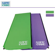 LIFECODE《馬卡龍》雙面可用自動充氣睡墊-厚3cm (紫色/粉綠)
