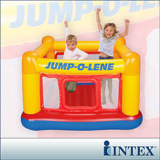 【INTEX】充氣式跳跳床-擂台 JUMP-O-LENE-寬174cm(48260)