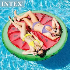 【INTEX】西瓜戲水浮排183*23cm 適用:成人 (56283)