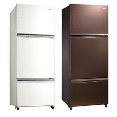 【SAMPO聲寶】455L三門變頻玻璃冰箱SR-A46GDV(R7)/SR-A46GDV(W5)