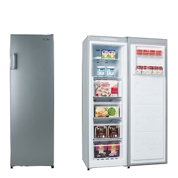 【結帳再享91折】聲寶216公升直立式冷凍櫃SRF-220F