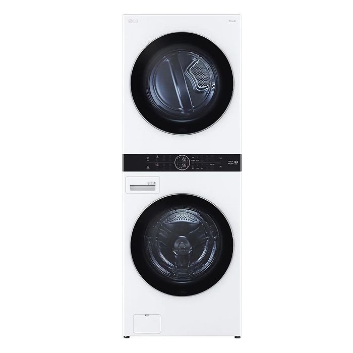 【智慧清潔】【領券再折千】LG樂金WashTower19公斤AI智控白色洗衣塔洗乾衣機WD-S1916W