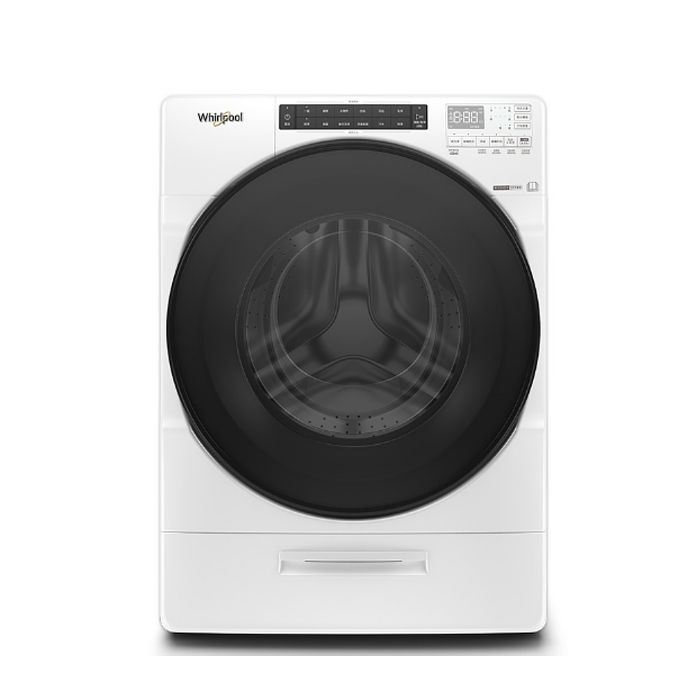 惠而浦17公斤蒸氣洗脫烘滾筒白色洗衣機8TWFC6820LW(含標準安裝)