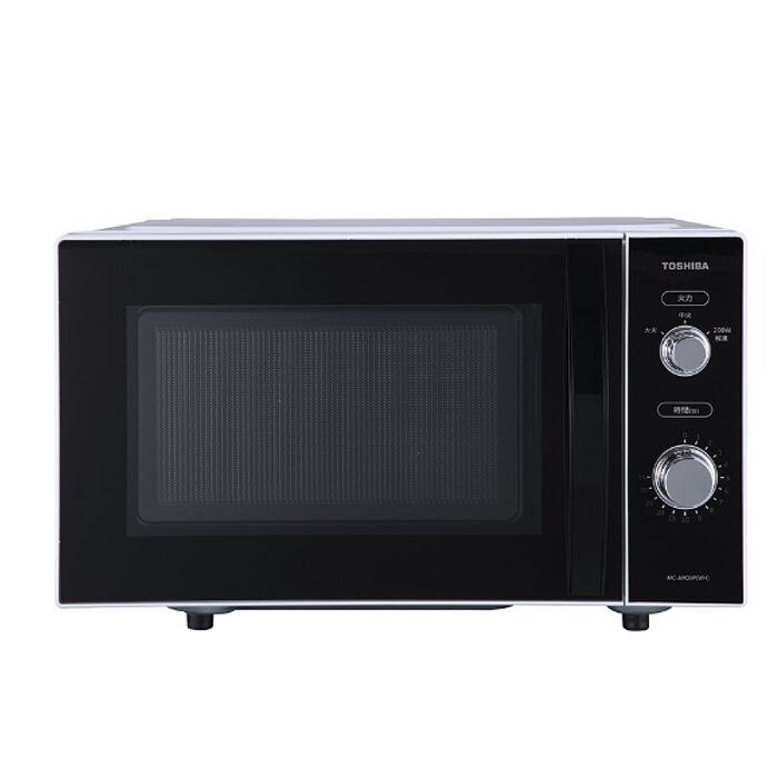 TOSHIBA東芝20公升平臺式電控旋鈕全新僅箱損只有一臺微波爐MC-AM20P-WH-D